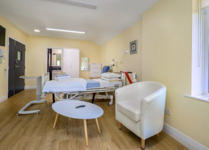 A private hopital room at The New Foscote Hospital