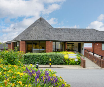 The main entryway to The New Foscote Hospital