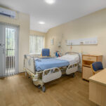 A private hospital room at The New Foscote Hospital
