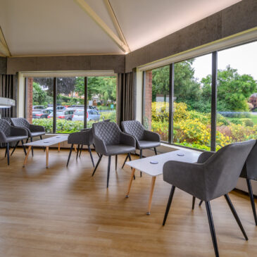 Seating in the reception area at The New Foscote Hospital